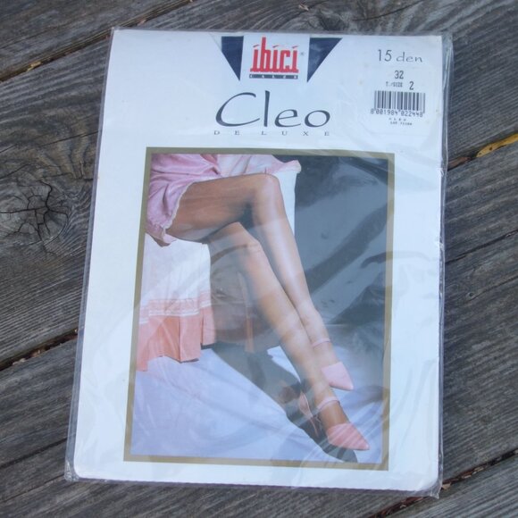 ibici calze Cleo Deluxe 15 den Size 2 Made in Italy Panty Hose *New in Package* - Picture 1 of 12